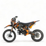 Motocicleta cross copii KXD 125cc, DB 609 Pro, 4T, roti 17&amp;quot;/14&amp;quot;, E+K E Cod Produs: MX_NEW 7075BGOF