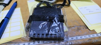 Caiet de notite, portabil, de buzunar cu pix #B122 foto