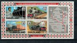 Swaziland 1984 - Locomotive, trenuri, bloc neuzat