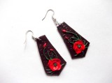 cercei fimo cu maci 40711