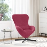 vidaXL Scaun tip ou, bordo, catifea