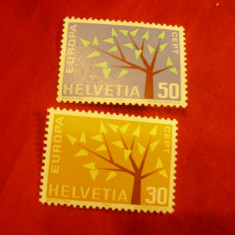 Serie Elvetia 1962 Europa CEPT , 2 valori