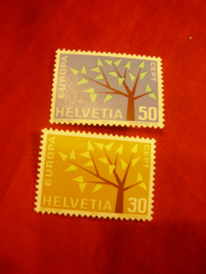 Serie Elvetia 1962 Europa CEPT , 2 valori foto