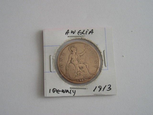 C50 - Moneda foarte veche - Anglia - one penny - 1913
