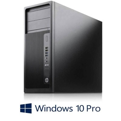 Workstation HP Z240 Tower, E3-1270 v6, 32GB DDR4, Quadro P2000, Win 10 Pro foto