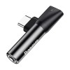 Baseus - Audio Adapter L41 (CATL41-01/A10229300117-Z1) - Type-C to Type-C, Jack 3.5 mm - Black
