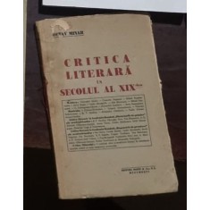 Octav Minar - Critica Literara in Secolul al XIX-lea