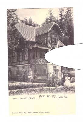 CP Tusnad - Vila Elsa, datata 1905, necirculata, animata, impecabila foto