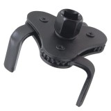 Cheie universala pentru filtru de ulei, 3 brate, Negru, reglabila 55&ndash;108 mm, functionare in ambele sensuri, antrenare dubla 1/2" si 3/8", otel calit &ndash;