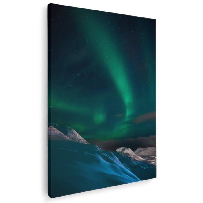 Tablou aurora borela - Luminile Nordului Tablou canvas pe panza CU RAMA 60x80 cm