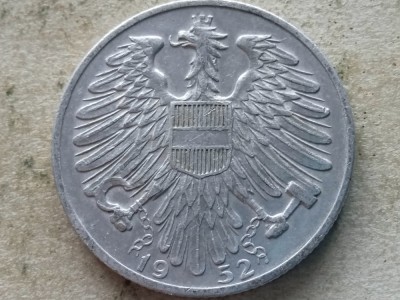 AUSTRIA-5 SCHILLING 1952 foto