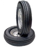 Set 2 roti complete ProGarden 5.00-12, profil rutier, 4 prezoane