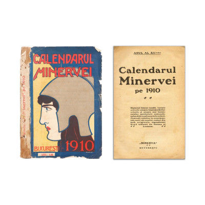 Calendarul &amp;bdquo;Minervei&amp;rdquo;, anul al XII-lea, 1910 foto