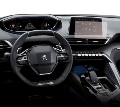 Folie Protectie Navigatie Peugeot 5008 2016-2020, Duragon, protectie Display Navigatie, silicon Mat, Anti-zgarieturi, Anti-amprenta, kit instalare foto
