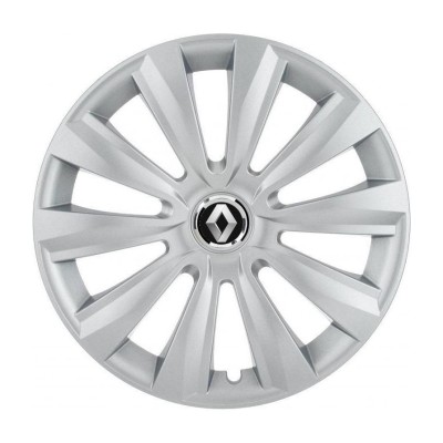 Set 4 Capace Roti, potrivite jantelor de R16, pentru Renault, model delta cromat foto