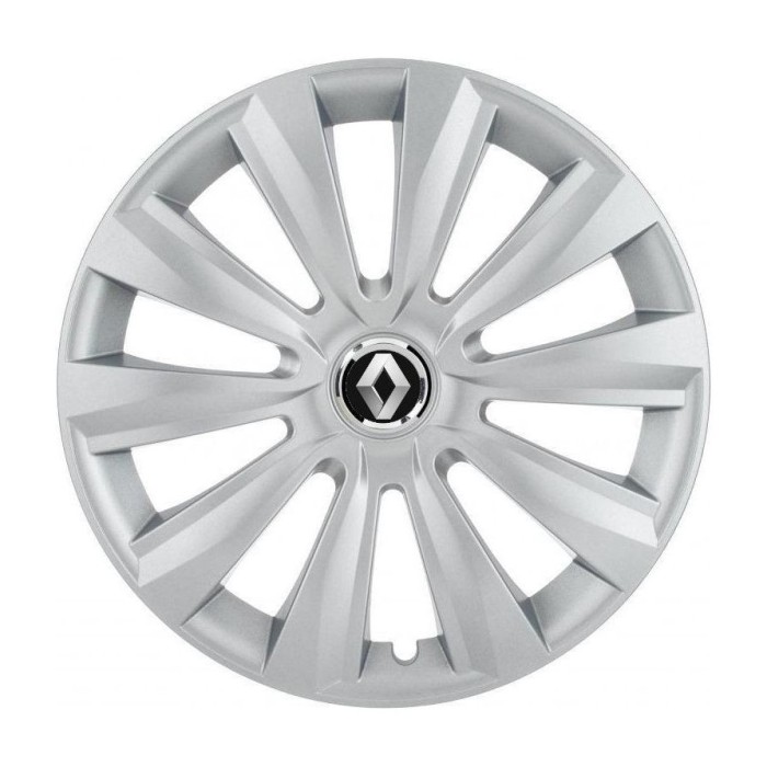 Set 4 Capace Roti, potrivite jantelor de R16, pentru Renault, model delta cromat