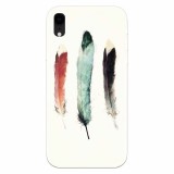 Husa silicon pentru Apple Iphone XR, Three Feathers
