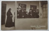 SALUTARI DIN ROMANIA , CALUGARITE IN PRIDOR , FOTOGRAFIE FORMAT CARTE POSTALA , INCEPUTUL SEC. XX