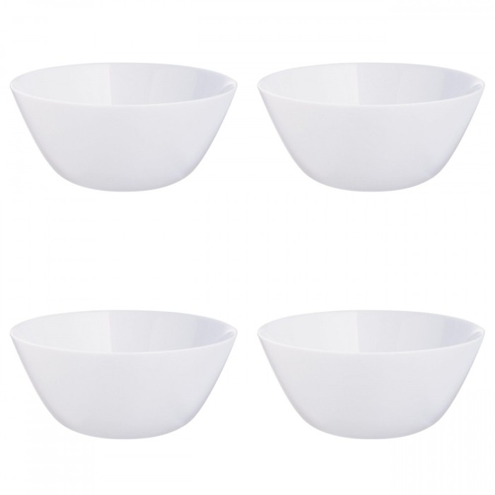 Set boluri, 4 piese, 2.9 l, Opal, Alb