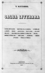 Vasile Alecsandri, SALBA LITERARĂ, Iași, 1857