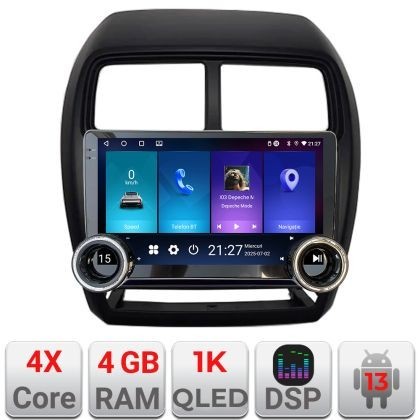Navigatie Mitsubishi ASX 2017-2021 model facelift Edotec 4+64 10.5 inch Incell 1K android Wifi 5Ghz gps internet Kit-026-facelift v1 CarStore Technolo