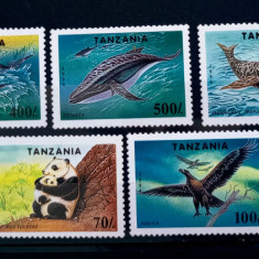 Tanzania 1994 fauna marina,pești, animale Urs Panda,elefant,pasari nestampilata