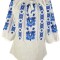 Bluza tip ie dama R2, alb/albastru glamy , marimea 2XL