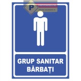 Semn pentru grup sanitar barbati