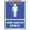Semn pentru grup sanitar barbati