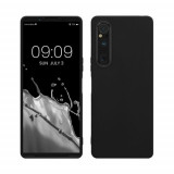 Husa kwmobile pentru Sony Xperia 1 V, Silicon, Negru, 61277.01