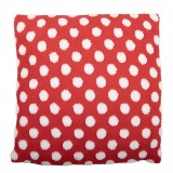 Cumpara ieftin Perna poliester alb rosu 45x45x5 cm
