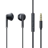 Cumpara ieftin Casti cu Fir cu Microfon Jack 3.5mm, Haf-In-Ear - JoyRoom (JR-EW07) - Negru