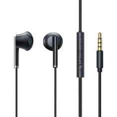 Casti cu Fir cu Microfon Jack 3.5mm, Haf-In-Ear - JoyRoom (JR-EW07) - Negru
