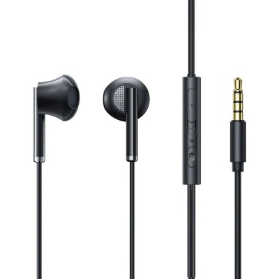 Casti cu Fir cu Microfon Jack 3.5mm, Haf-In-Ear - JoyRoom (JR-EW07) - Negru foto