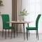 vidaXL Scaune de sufragerie, 2 buc., verde &icirc;nchis, catifea 326095