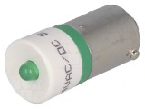 Lampă LED Verde 24V BA9S