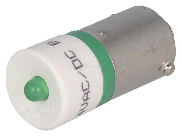 Lampă LED Verde 24V BA9S