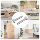 vidaXL Șurub cu Prindere 2 pcs Argintiu M6 x 35 mm Oțel 864580