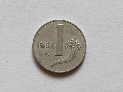 Italia -1 lira 1954 foto