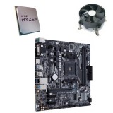 Kit Placa de Baza Asus PRIME A320M-K, AMD Hexa Core Ryzen 5 1600, Cooler