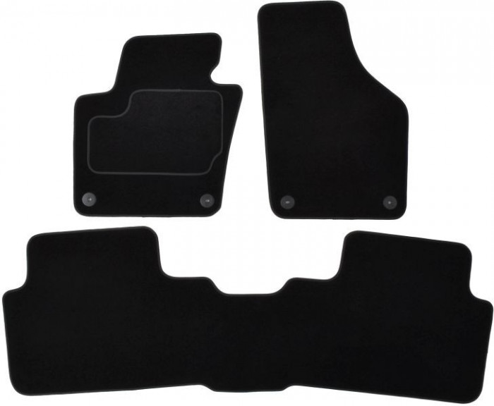 Set Covorase Auto Mocheta Fata + Spate Mammooth Seat Alhambra 2 2010&rarr;7 Locuri Negru MMT A041 SET20 PRM 01