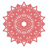 Cumpara ieftin Sticker decorativ, Mandala, Portocaliu, 60 cm, 7286ST-1, Oem