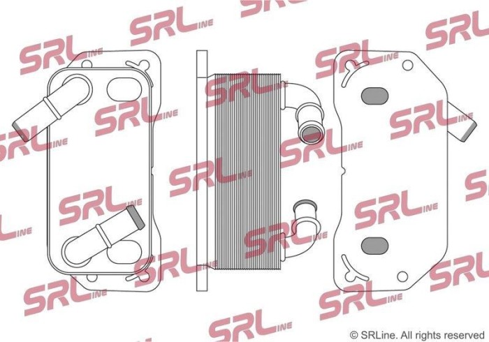 Radiator racire ulei motor, termoflot Volvo S60/V60 19, S80 15, V40 19, V70 16, Xc60 17, Xc60, Xc70 16, motor: 2.0 d, 2.0 D3, 2.0 D4, 2.0 T,