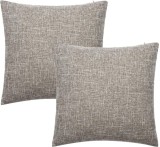 Set 2 fete de perna Tan.Tomi, imitatie in, gri, 45 x 45 cm