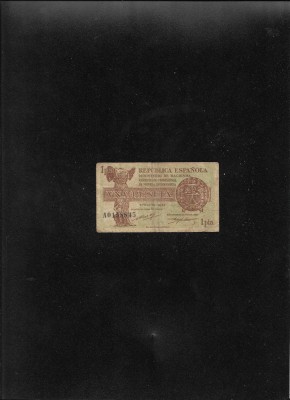 Spania 1 peseta 1937 seria0158845 foto