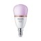 Bec LED RGB inteligent Philips Bulb P45, Wi-Fi, Bluetooth, E14 ,4.9W(40W), 470