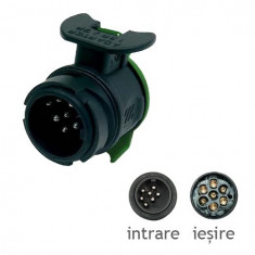 Adaptor priza remorca 13-7 pini 40654 foto