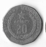 Moneda 20 ariary 1994, FAO - Madagascar