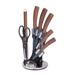 Set cutite cu suport, 8 piese, Ebony Rosewood Collection, BerlingerHaus BH 2836