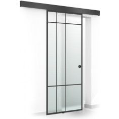 Usa culisanta Boss &reg; Black, model Event negru, 60x215 cm, sticla 8 mm mata securizata, glisanta in ambele directii
